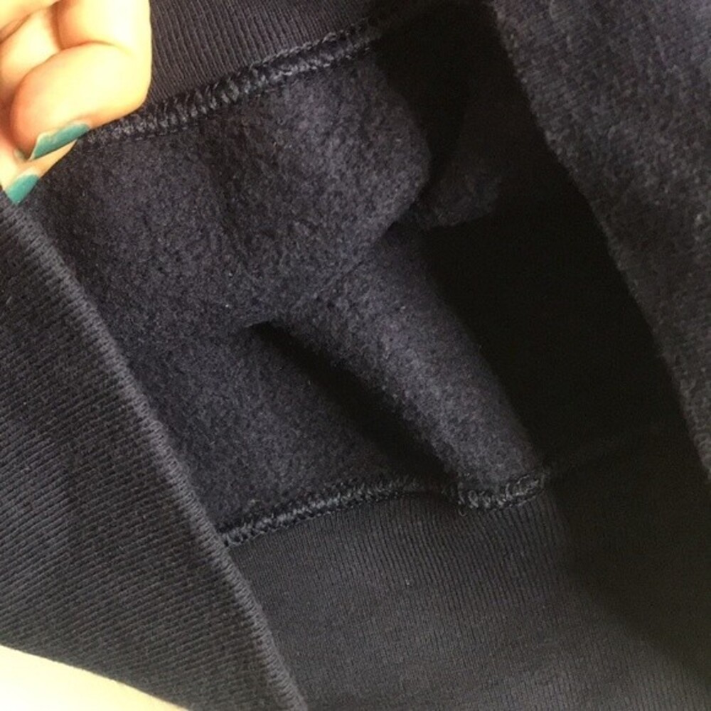 Vintage Oxford university navy blue pullover sweater unisex size small - Picture 9 of 11